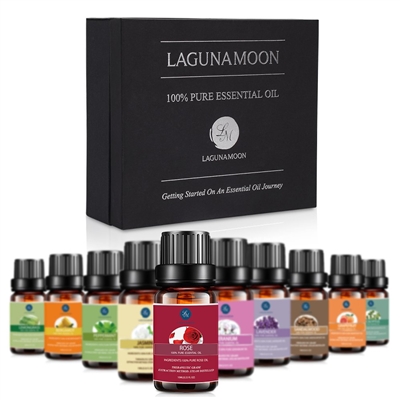Laguna Moon Essential Oils Set - 20 Organic Oils (10ml